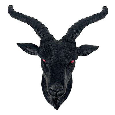 Black Baphomet Lucifer Goat Head Sabbatic Occult Wall Hanging Decor
