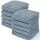 preview thumbnail 114 of 134, Baby Washcloths Muslin Cotton, Large 10"x10" by Comfy Cubs Pack of 10 - Pacific Blue