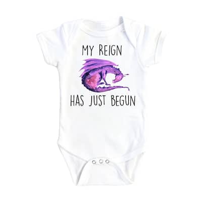 Dragon Purple - Baby Boy Girl Clothes Infant Bodysuit Funny Cute Newborn