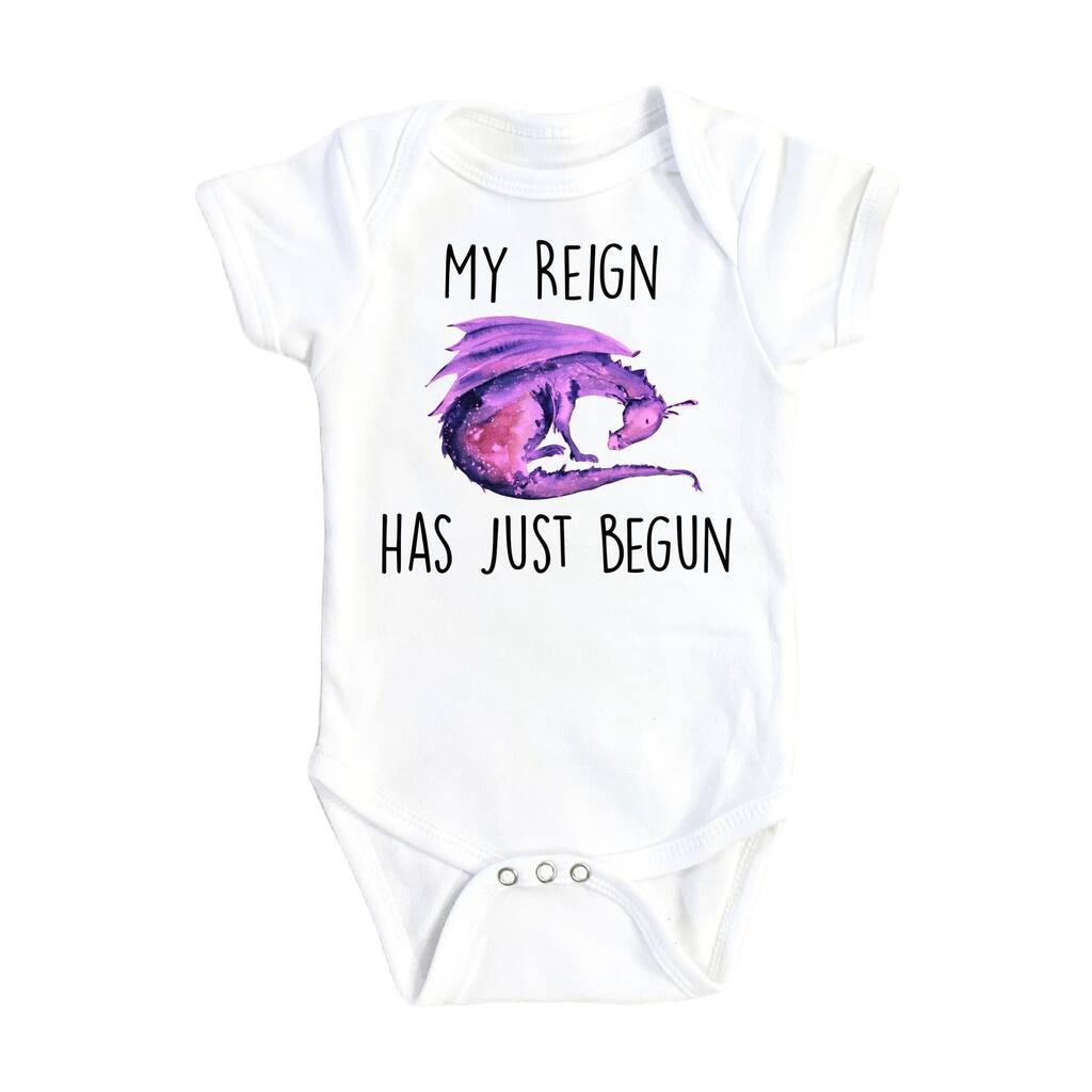 Dragon Purple - Baby Boy Girl Clothes Infant Bodysuit Funny Cute Newborn