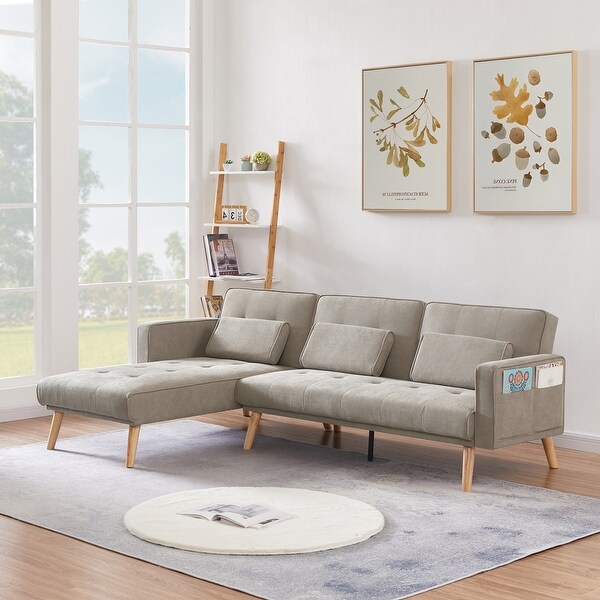 Couch with lounger on left side sale