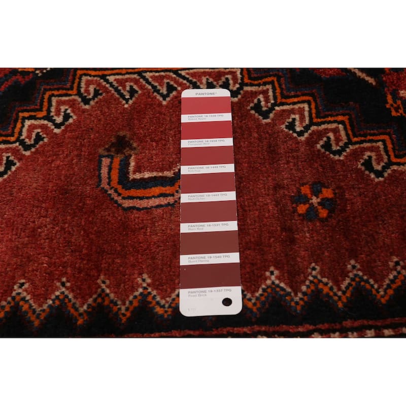 ECARPETGALLERY Hand-knotted Anadol Red Wool Rug - 3'7 x 9'11