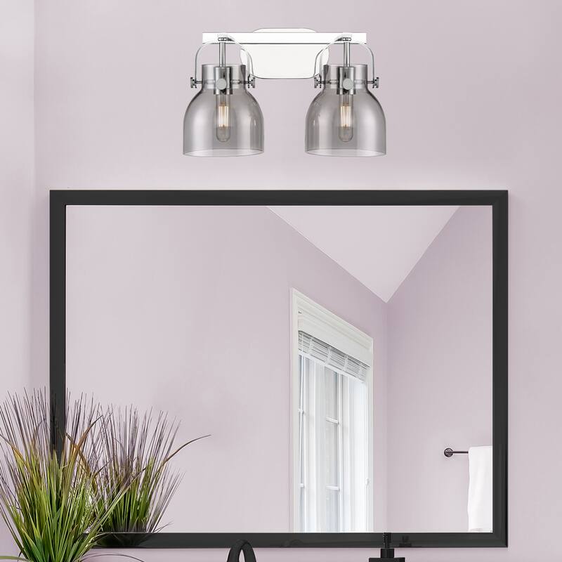 Innovations Lighting 423-2W-10-17 Pilaster II Bell Vanity Pilaster II