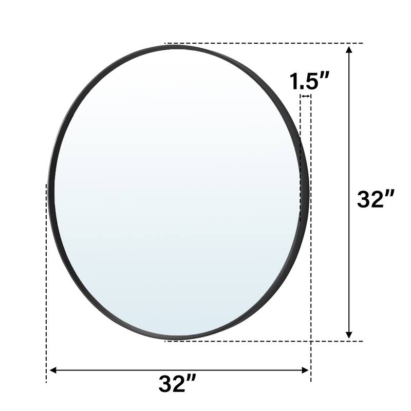 Modern Bathroom Wall Mounted Anodized Aluminum Framed Wall Vanity Mirror