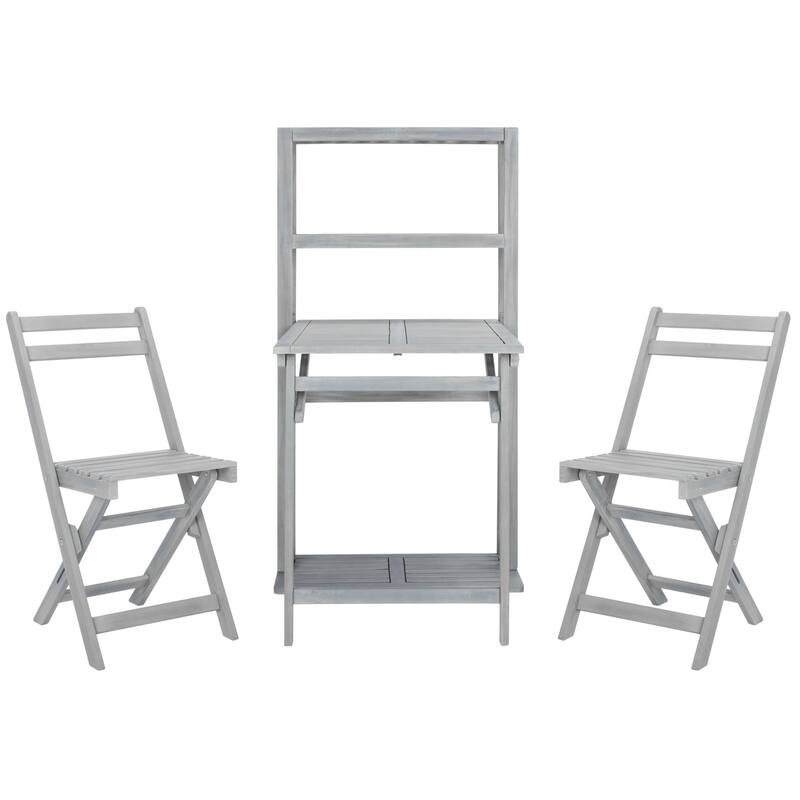 SAFAVIEH Outdoor Chikako Balcony Dining Cabinet Set - 26Wx23Dx50H