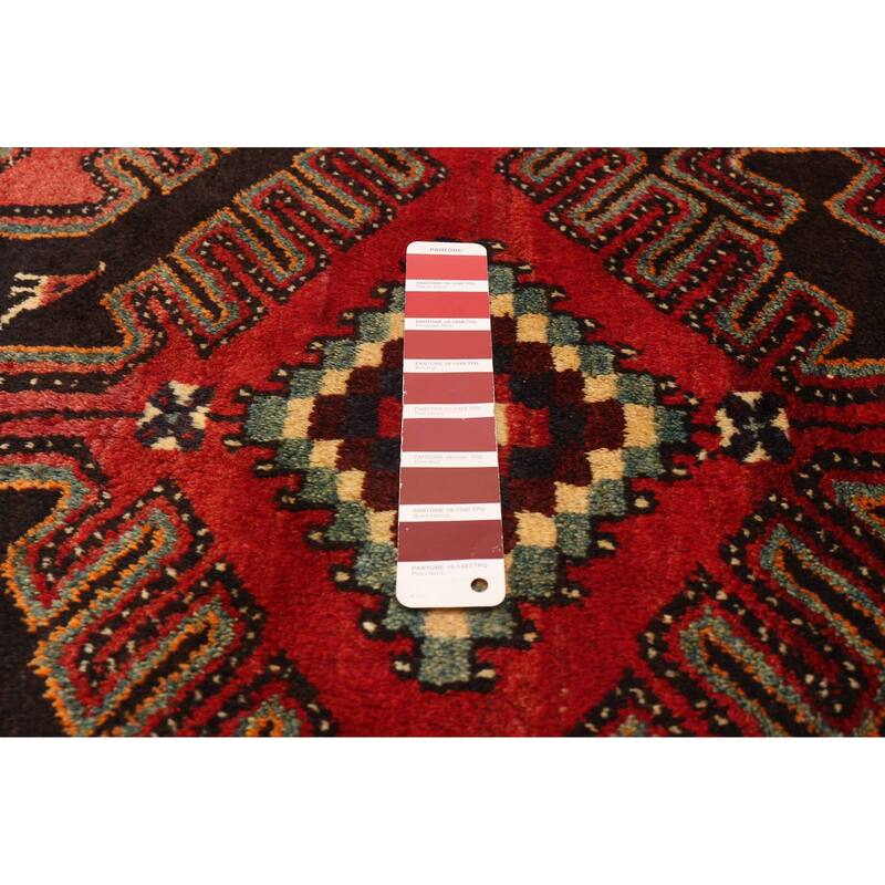 ECARPETGALLERY Hand-knotted Konya Red Wool Rug - 3'8 x 10'10