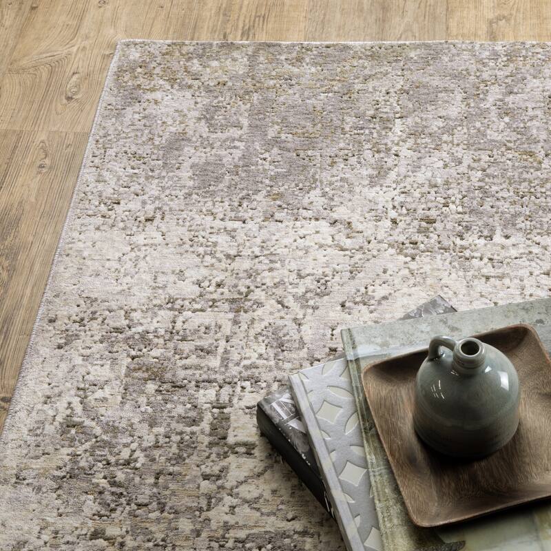 Style Haven Nelson Industrial Abstract Ivory/ Grey Indoor Area Rug