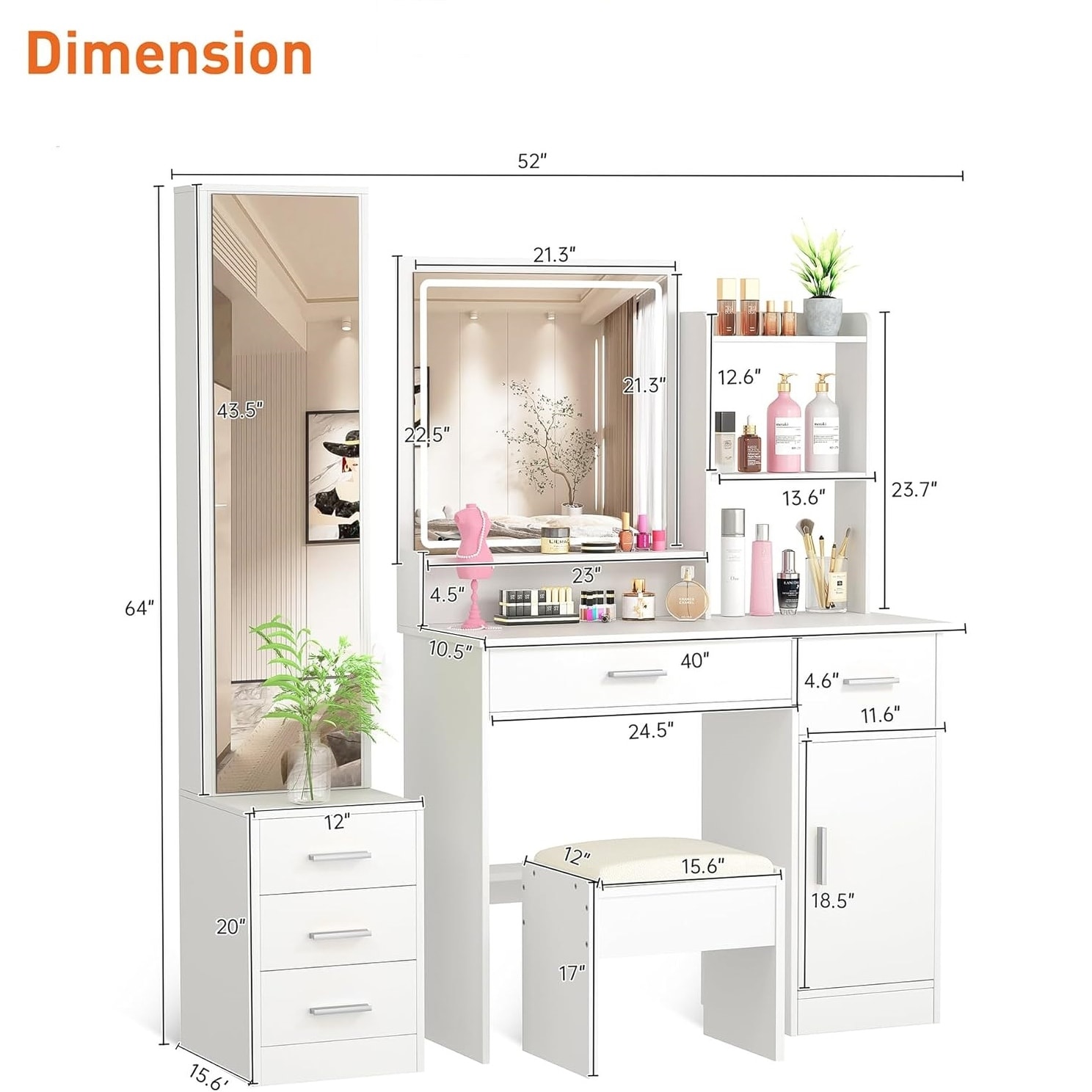 Bed bath top beyond makeup vanity