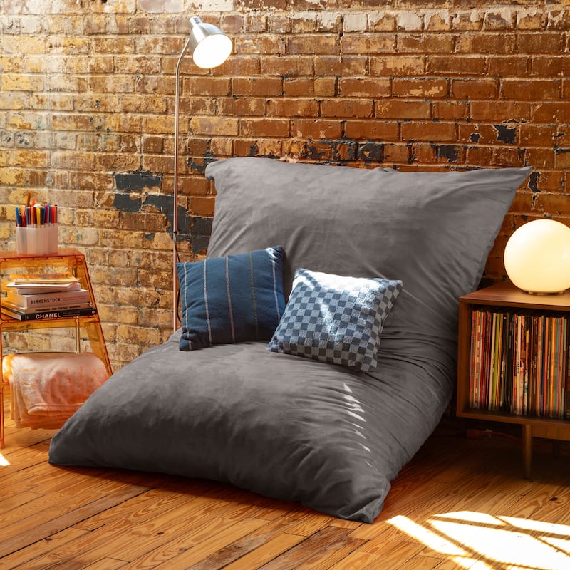 Jaxx 5.5' Huge Bean Bag Floor Pillow and Lounger for Adults - Microsuede
