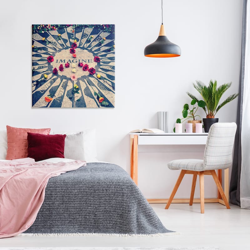 Stupell Inspirational Imagine Phrases Canvas Wall Art Design By GraffiTee Studios