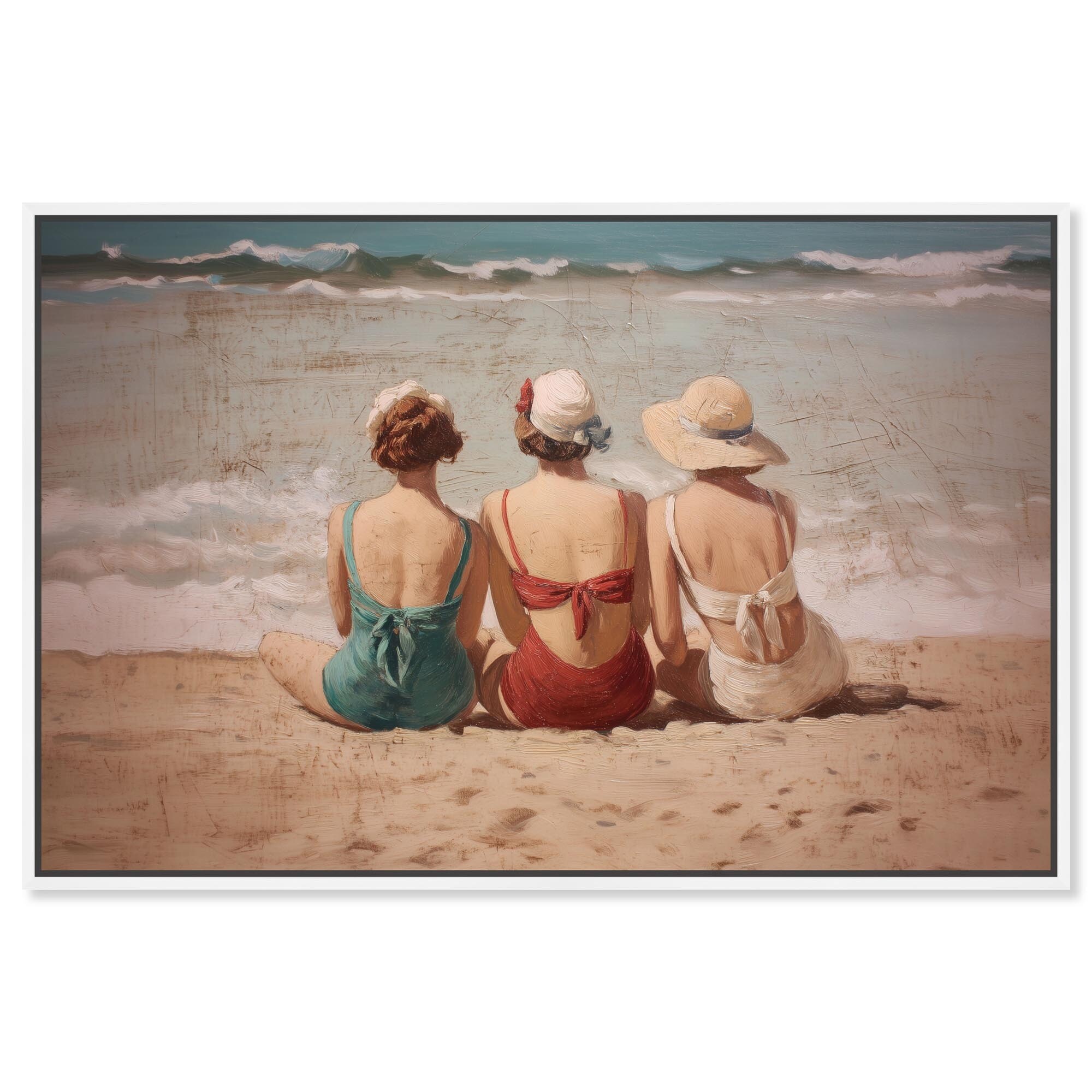 Summer's Back III Summer Decor Framed Canvas Print by Art Remedy