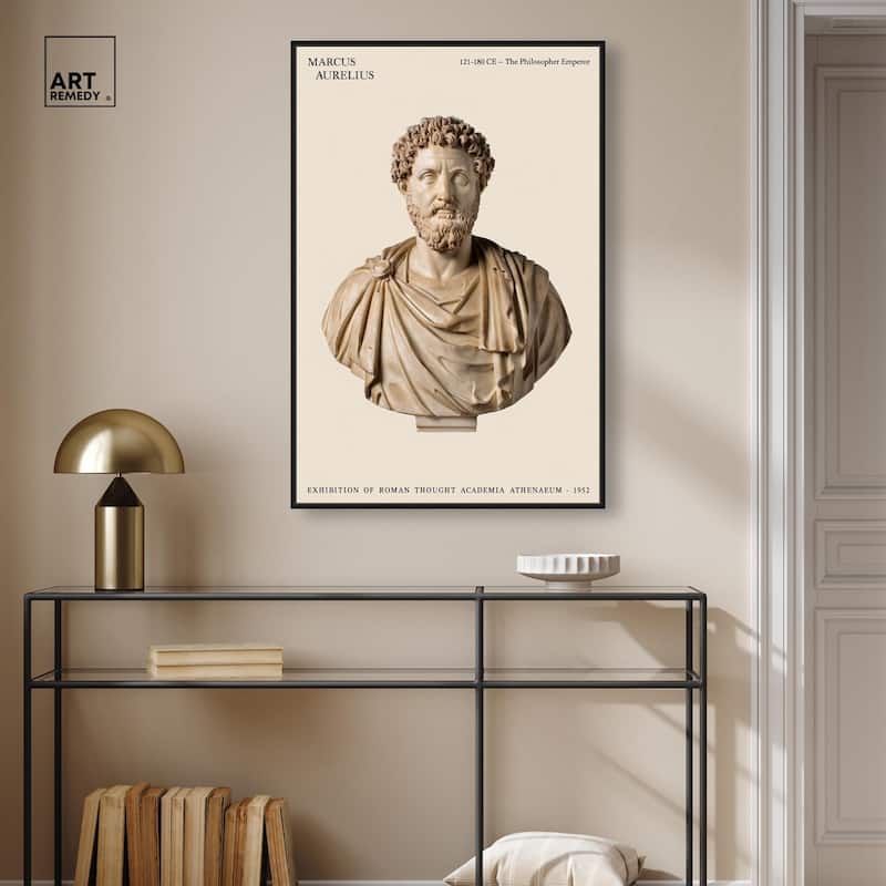 Philosopher Emperor's Gaze Canvas by Art Remedy