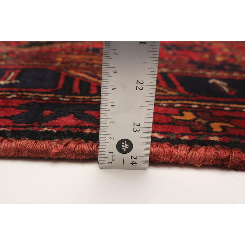 ECARPETGALLERY Hand-knotted Andelz Red Wool Rug - 4'11 x 9'6