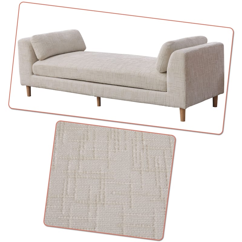 Chenille Upholstered Leisure Bench, for use at the end of beds, entryways, living rooms, and under windows