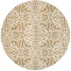 preview thumbnail 12 of 26, SAFAVIEH Evoke Sylvia Vintage Damask Rug 6'7" Round - Ivory/Gold - Round