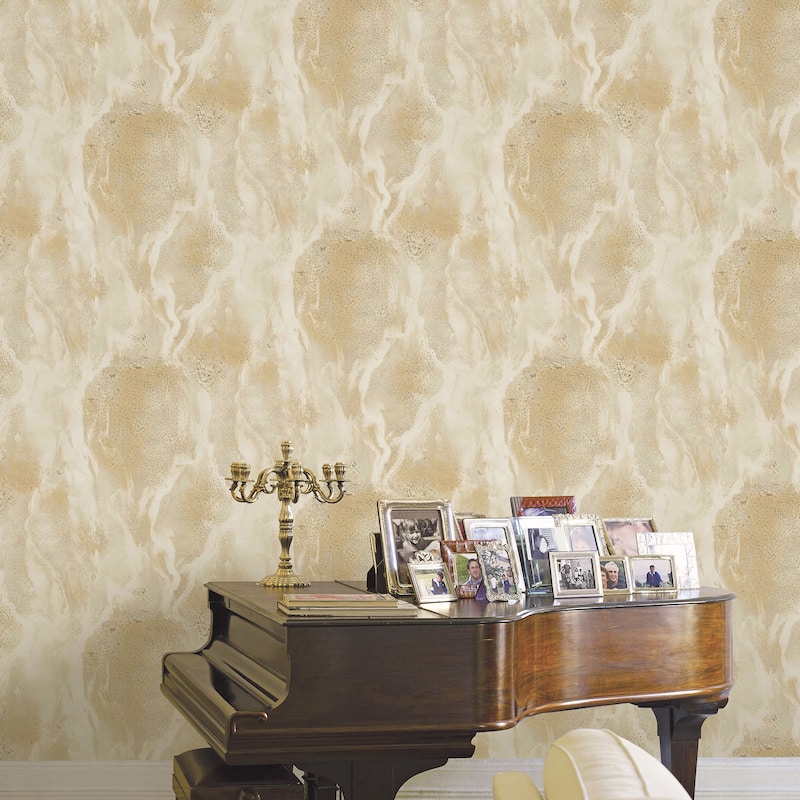 Galerie Wallcoverings Italian Design Collection Italian Marble Effect Vinyl on Non-woven Matte Wallpaper Roll Double Width
