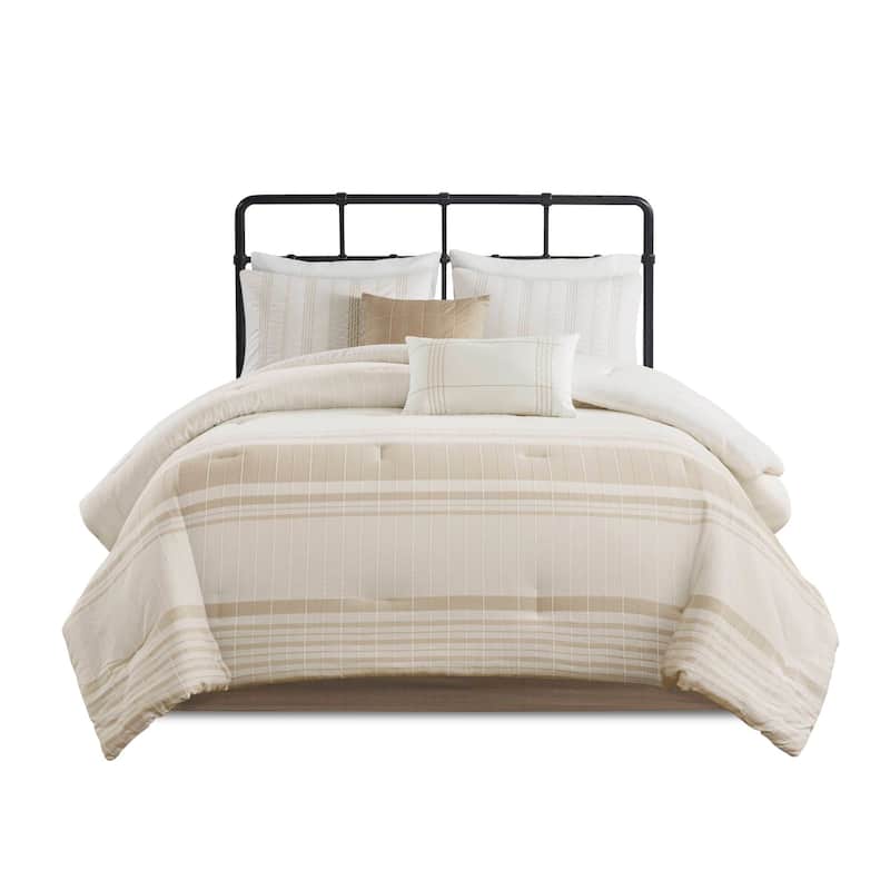 Harbor House Morgan 6 Piece Cotton Jacquard Oversized Comforter Set