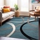 preview thumbnail 3 of 24, World Rug Gallery Contemporary Abstract Circles Design Area Rug