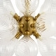 preview thumbnail 58 of 56, 18-Light Cluster Blue Glass Bubble Chandelier - 25in Wide Gold