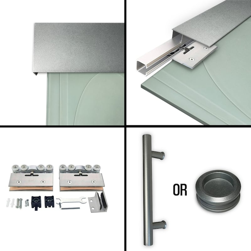 Sliding Glass Barn Door ALU100