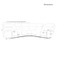 preview thumbnail 4 of 7, 7PCS, 2 Power Recliners, Leather Reclining Sectional with Power Headrest