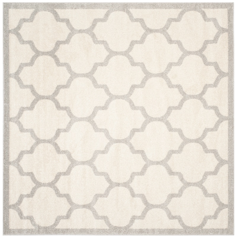 SAFAVIEH Amherst Machi Modern Rug - 7' Square - Beige/Light Grey