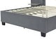 preview thumbnail 32 of 64, Full/Queen Size Upholstered Bed with Velvet Headboard and Integrated Shelves