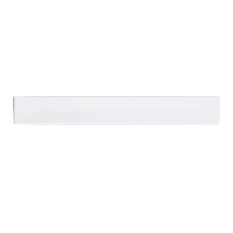 Apollo tile 2" x 16" Horizonte Glossy Snow White Ceramic Tile (10.76 sq ft/case) - 50 Pack
