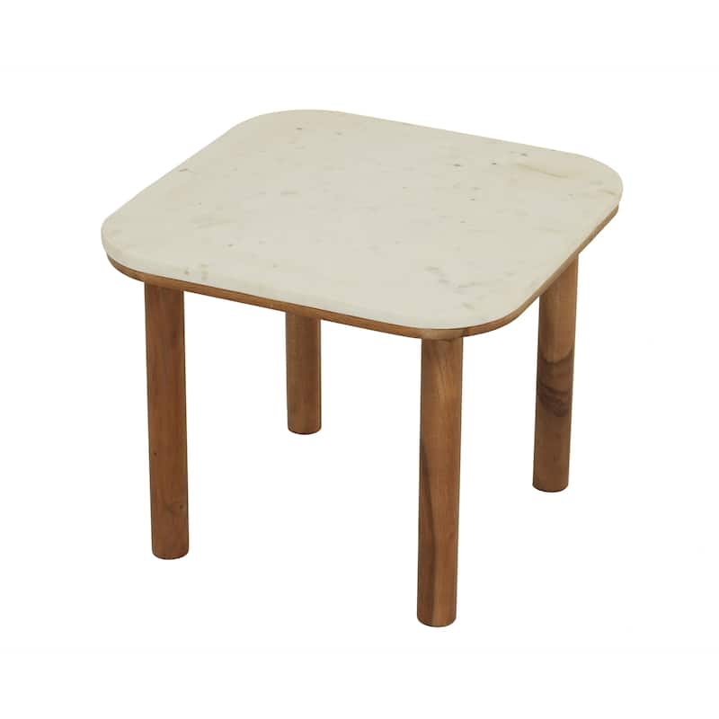 Vernon Genuine Marble Side Table