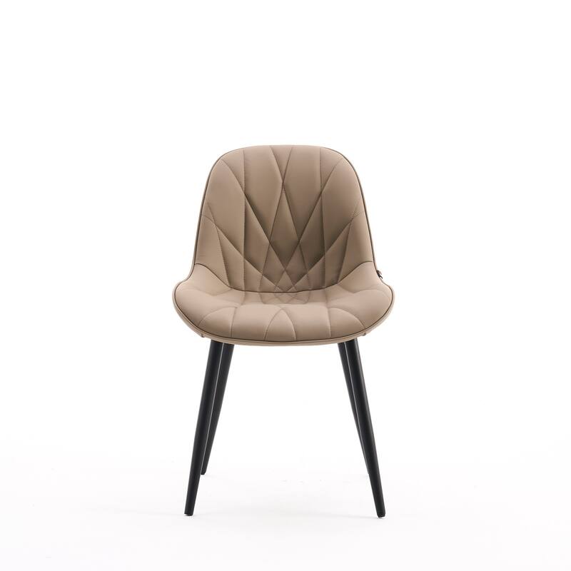 Modern Dining Chairs Set of 2 with Curved Backrest