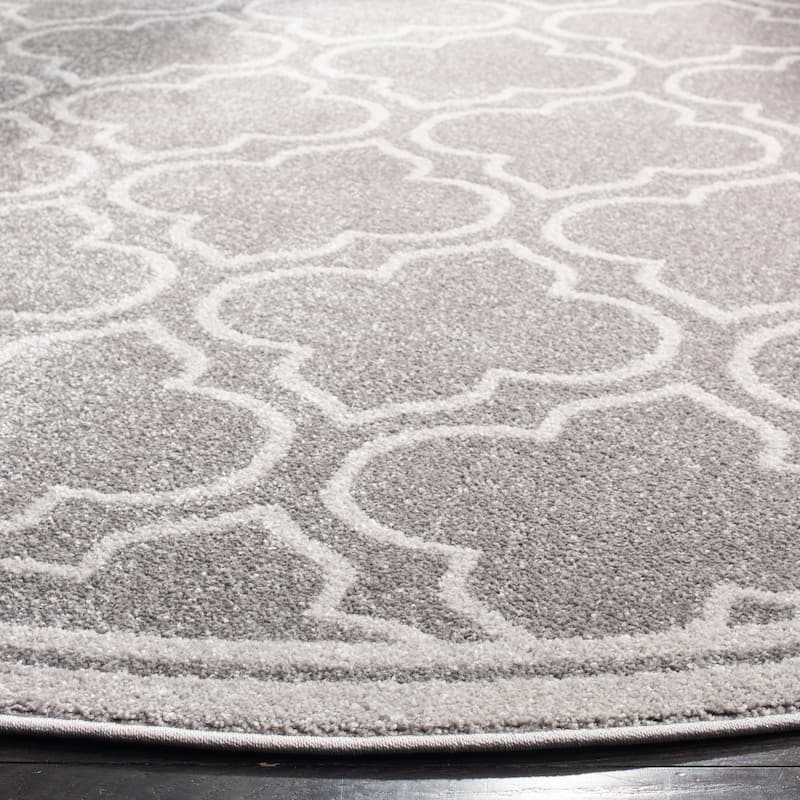 SAFAVIEH Amherst Lyda Modern Rug - Grey/Light Grey - 5' Round