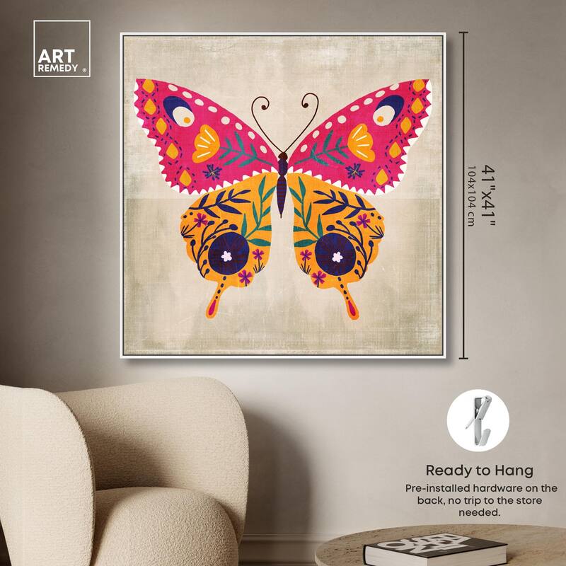Butterfly Wings II Canvas by Art Remedy