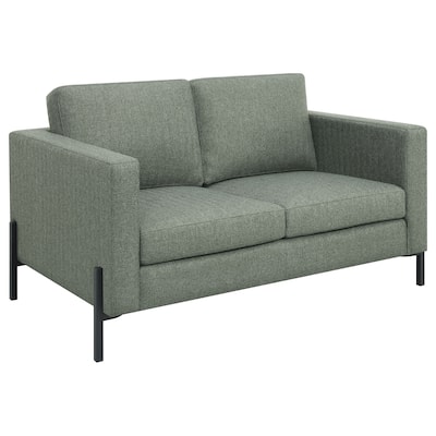 Tilly Transitional Upholstered Track Arm Loveseat
