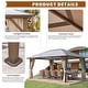 preview thumbnail 6 of 133, EROMMY Hardtop Gazebo,Outdoor Pergola with Double Roof & Netting & Curtains,Heavy Duty Canopy for Patio, Backyard, Pool party