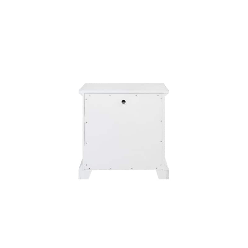 Elegant Nightstand with Sherwin Williams Finish, Felt-Lined Top Drawer, and Smooth Ball-Bearing Glides