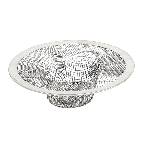Shop Metal Mesh Hole Design Sink Strainer Basket Drain Bathtub Net Stoper Silver 3 6 X 1 Max D H Overstock 18448142