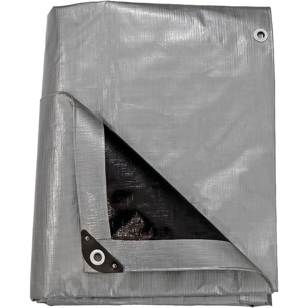 BEIGE HEAVY DUTY 12 mil POLY TARP ** Free Shipping ** 8/' x 10/' TAN