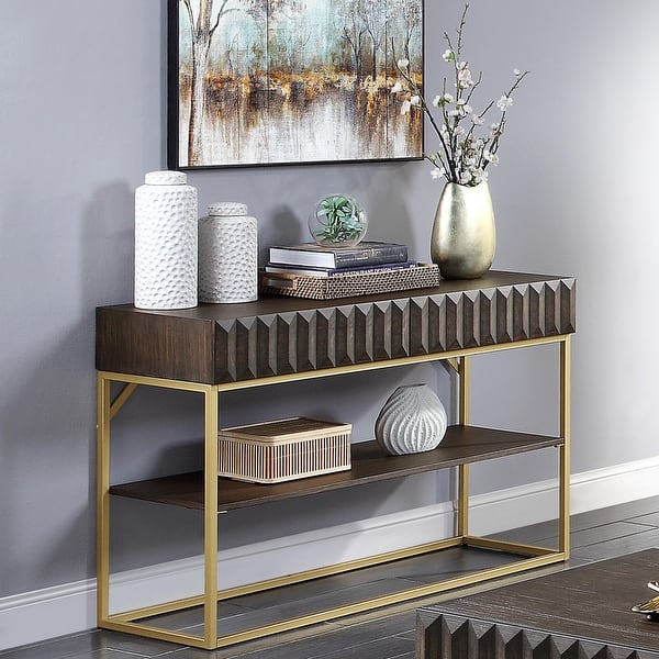 Bird MidCentury Modern 48inch 1Shelf Sofa Table by Furniture of