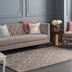 preview thumbnail 4 of 56, Hand-Woven Ali Tone-on-Tone Moroccan Trellis Wool Rug (9' x 12') - 9' x 12' Grey