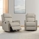 preview thumbnail 16 of 52, Jerome Swivel Glider Recliner Nursery Chair Manual Push Back Recliner