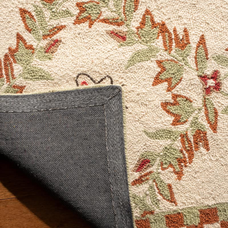 SAFAVIEH Handmade Chelsea Aubree French Country Trellis Wool Rug