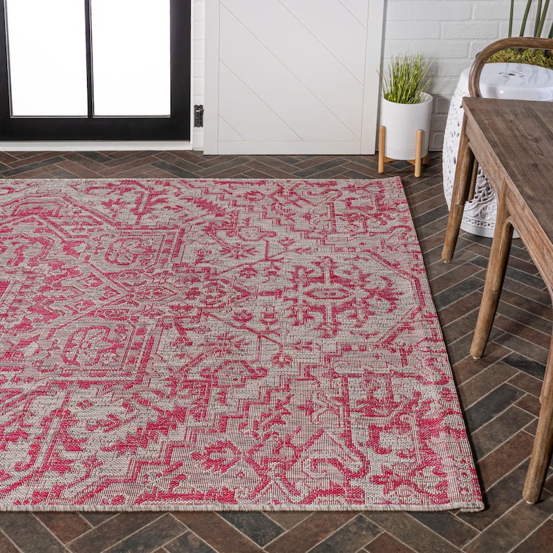 JONATHAN Y Charleston Medallion Indoor/Outdoor Area Rug