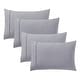 preview thumbnail 17 of 38, Sweet Home Collection Ultra Soft Solid Flannel Pillowcases (4-Pack) King - Silver