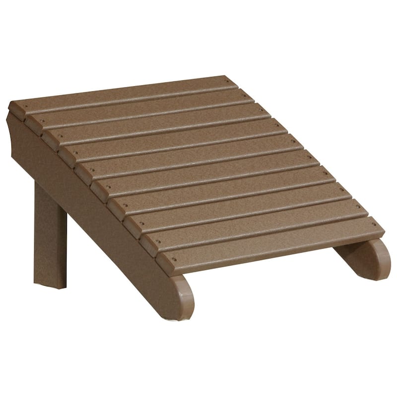 Poly Lumber Adirondack Footrest - Chestnut Brown