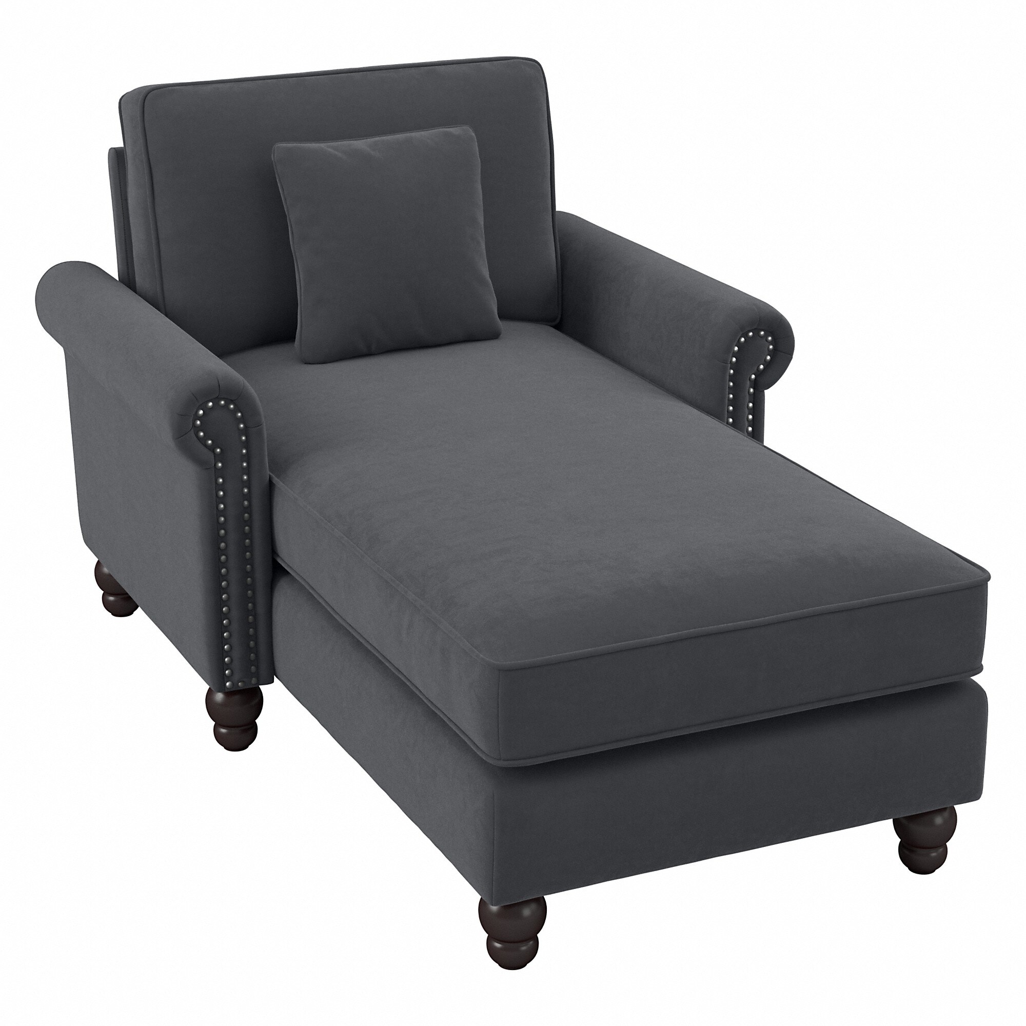 Coventry Chaise Lounge with Arms by Bush Furniture On Sale