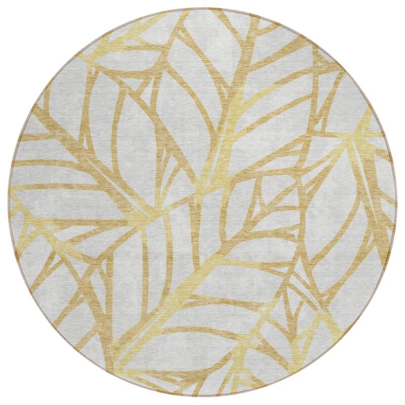 HomeRoots Floral Transitional Rectangle Outdoor Rug