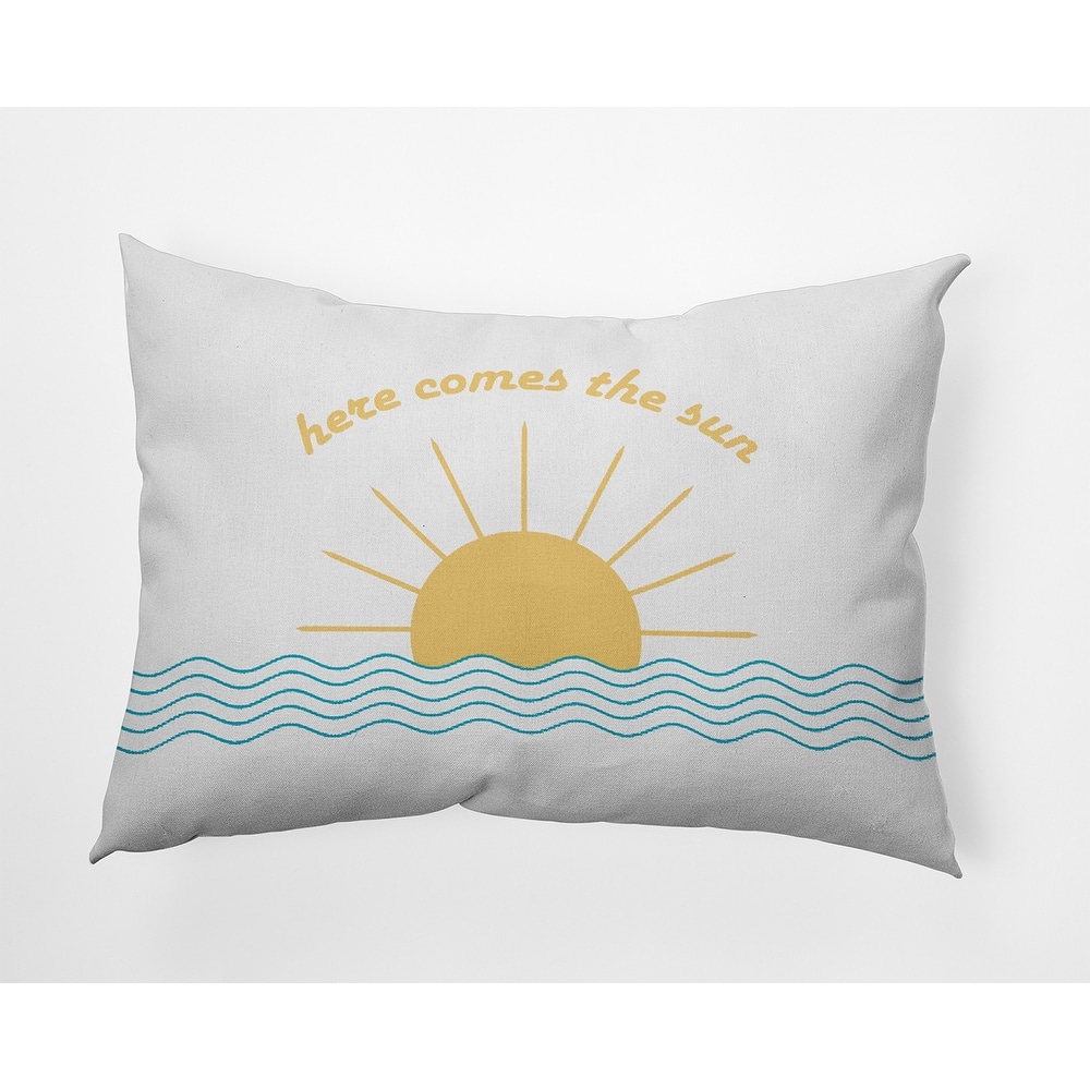 Here Comes The Sun Indoor/Outdoor Throw Pillow