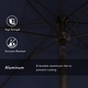 preview thumbnail 84 of 99, Pompano 9ft Crank Lift Push Button Tilt Round Patio Umbrella by Havenside Home, Base Not Included
