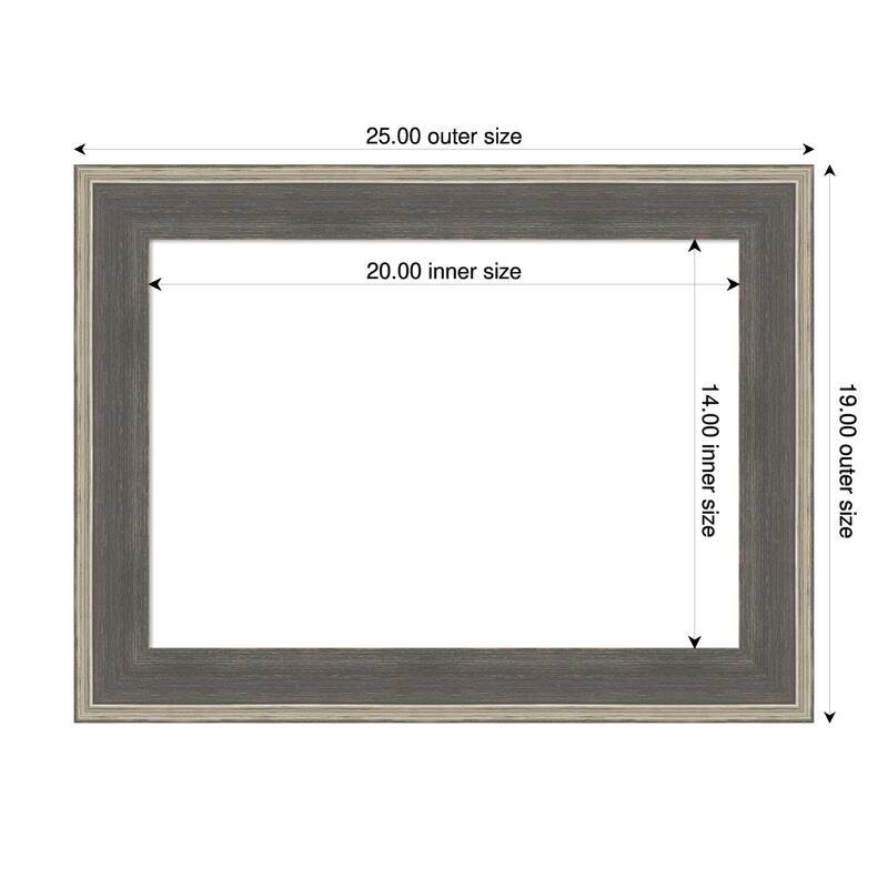 Cottage Framed Dry Erase Magnetic Board - 25 x 19 in