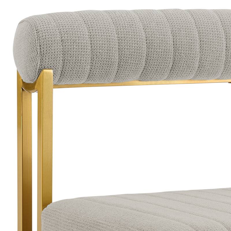 Anastasia Modern Upholstered Metal Dining Chairs - Set of 2